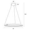 NOWOŚĆ MAXLIGHT P0557 LAMPA WISZĄCA QLED Z PILOTEM