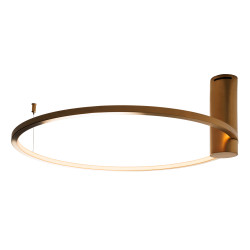NOWOŚĆ MAXLIGHT C0239 PLAFON QUEEN 60CM  BRUSHED GOLD 15W 3000K