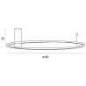 NOWOŚĆ MAXLIGHT C0240 PLAFON QUEEN 80CM  BRUSHED GOLD 20W 3000K
