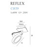 NOWOŚĆ MAXLIGHT C0139  KINKIET/LAMPA SUFITOWA REFLEX BIAŁA, G9