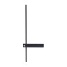 NOWOŚĆ MAXLIGHT W0281 KINKIET SABRE 61 cm CZARNY IP23, ściemnialny z włącznikiem dotykowym