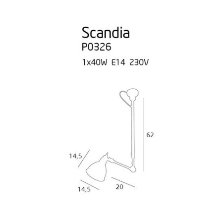 NOWOŚĆ MAXLIGHT P0326 LAMPA WISZĄCA  SCANDIA