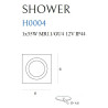 NOWOŚĆ MAXLIGHT H0004 OPRAWA WPUSTOWA SHOWER IP54