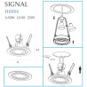 NOWOŚĆ MAXLIGHT H0084 OPRAWA PODTYNKOWA SIGNAL I BIAŁA