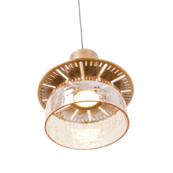 NOWOŚĆ MAXLIGHT P0601 LAMPA WISZĄCA SIGNATURE A AMBER GLASS