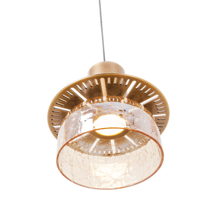 NOWOŚĆ MAXLIGHT P0601 LAMPA WISZĄCA SIGNATURE A AMBER GLASS