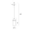 NOWOŚĆ MAXLIGHT P0602 LAMPA WISZĄCA SIGNATURE B AMBER GLASS