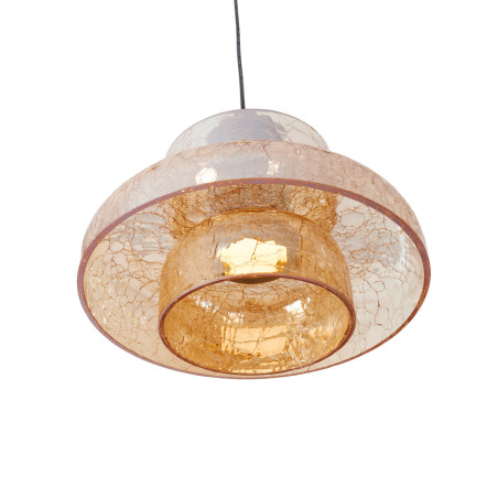 NOWOŚĆ MAXLIGHT P0603 LAMPA WISZĄCA SIGNATURE C AMBER GLASS