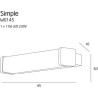 NOWOŚĆ MAXLIGHT W0145  KINKIET SIMPLE IP44, 11W