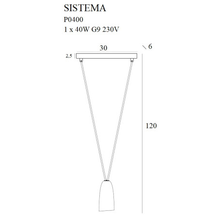 NOWOŚĆ MAXLIGHT P0400 LAMPA WISZĄCA SISTEMA I
