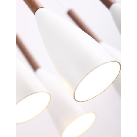 NOWOŚĆ MAXLIGHT P0147  LAMPA WISZĄCA SOFT 5 BIAŁA