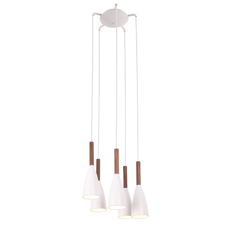 NOWOŚĆ MAXLIGHT P0147  LAMPA WISZĄCA SOFT 5 BIAŁA