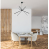 NOWOŚĆ MAXLIGHT P0412 LAMPA WISZĄCA SPIDER BLACK