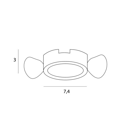 NOWOŚĆ MAXLIGHT H190.02 OPRAWA WPUSTOWA SPILIO, DO SKOMPLETOWANIA Z MODUŁEM HM190 I TRAFO HT190