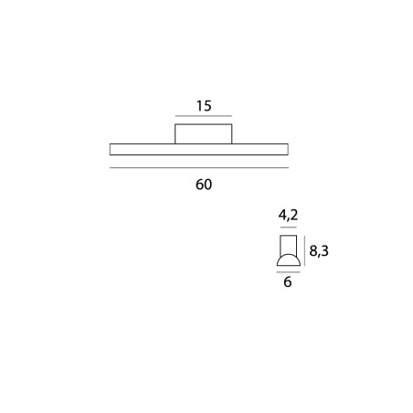 NOWOŚĆ MAXLIGHT C0241 KINKIET TAMPA 60CM 18W IP44 3000K