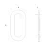 NOWOŚĆ MAXLIGHT W0393 KINKIET TRAVERTINO OVAL 10W