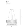 NOWOŚĆ MAXLIGHT P0368 LAMPA WISZĄCA TREND 45cm