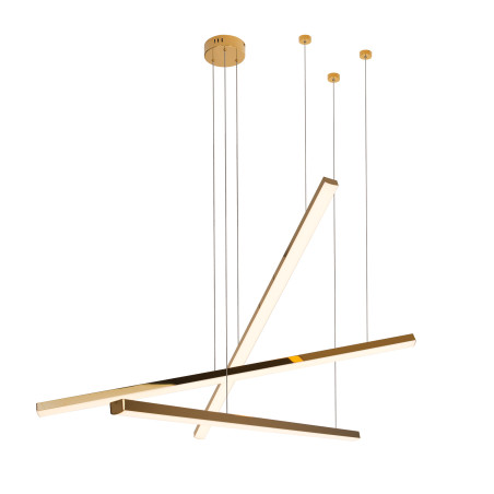 NOWOŚĆ MAXLIGHT P0426D LAMPA WISZĄCA TRIO 3 ZŁOTA ŚCIEMNIALNA