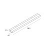 NOWOŚĆ MAXLIGHT W0403D KINKIET TRIO 7W, CHROM, IP44, 3000K