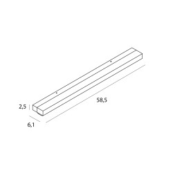 NOWOŚĆ MAXLIGHT W0407D KINKIET TRIO 7W, CZARNY, IP44, 4000K