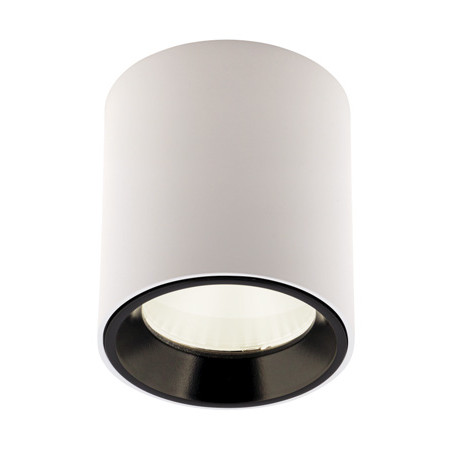 NOWOŚĆ MAXLIGHT C0155 LAMPA SUFITOWA TUB OKRĄGŁY BIAŁY+ PIERŚCIEŃ OZDOBNY BIAŁY RC0155/C0156 WHITE