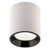 NOWOŚĆ MAXLIGHT C0155 LAMPA SUFITOWA TUB OKRĄGŁY BIAŁY+ PIERŚCIEŃ OZDOBNY BIAŁY RC0155/C0156 WHITE