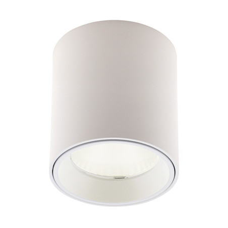 NOWOŚĆ MAXLIGHT C0155 LAMPA SUFITOWA TUB OKRĄGŁY BIAŁY+ PIERŚCIEŃ OZDOBNY BIAŁY RC0155/C0156 WHITE