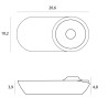 NOWOŚĆ MAXLIGHT C0268 LAMPA SUFITOWA VECTOR 10W CZARNA