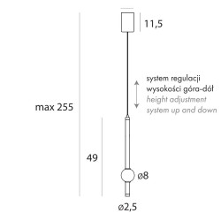 NOWOŚĆ MAXLIGHT P0611 LAMPA WISZĄCA VERDES
