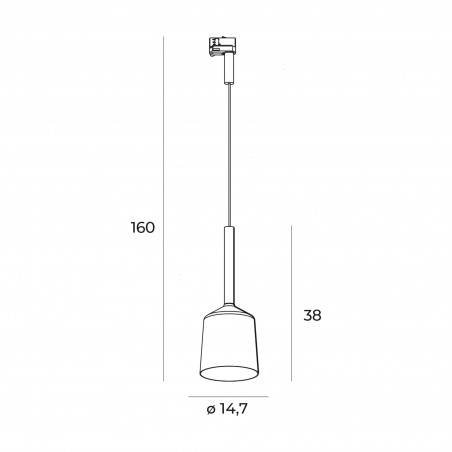 MAXLIGHT S0017 LAMPA DO SZYNOPRZEWODU TULIPE BIAŁA