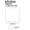 NOWOŚĆ MAXLIGHT H0020 OPRAWA OŚWIETL. WINDOW IP44
