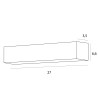 NOWOŚĆ MAXLIGHT C0254 LAMPA SUFITOWA X-LINE 14W