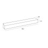 NOWOŚĆ MAXLIGHT C0255 LAMPA SUFITOWA X-LINE 20W