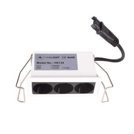 NOWOŚĆ MAXLIGHT H0134 OPRAWA WPUSTOWA X-LINE, DO SKOMPLETOWANIA Z  TRAFO HT0134