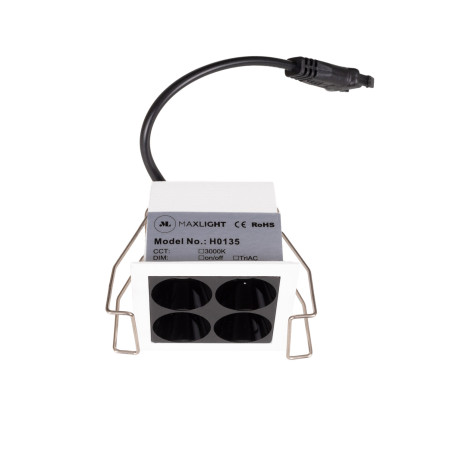 NOWOŚĆ MAXLIGHT H0135 OPRAWA WPUSTOWA X-LINE, DO SKOMPLETOWANIA Z  TRAFO HT0135