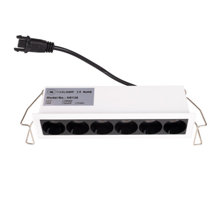 NOWOŚĆ MAXLIGHT H0136 OPRAWA WPUSTOWA X-LINE, DO SKOMPLETOWANIA Z  TRAFO HT0136