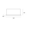 NOWOŚĆ MAXLIGHT H0137 OPRAWA WPUSTOWA X-LINE, DO SKOMPLETOWANIA Z  TRAFO HT0137
