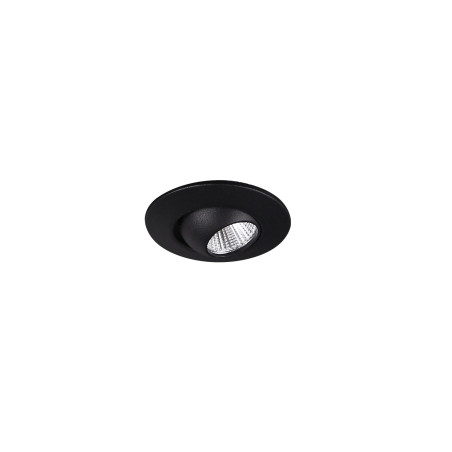 NOWOŚĆ MAXLIGHT H0105 OPRAWA WPUSTOWA MAX YUCA ROUND TILTED BLACK 3W