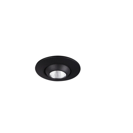 NOWOŚĆ MAXLIGHT H0105 OPRAWA WPUSTOWA MAX YUCA ROUND TILTED BLACK 3W