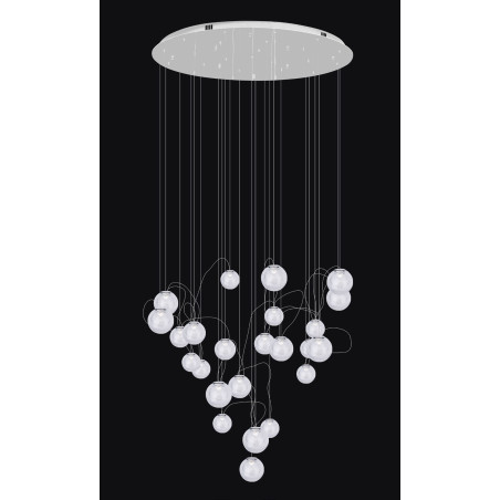 NOWOŚĆ MAXLIGHT P0386 LAMPA WISZĄCA ZOE 24x1,5W CHROMOWA