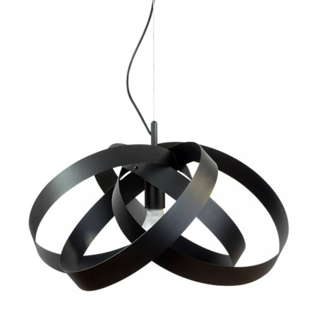 NOWOŚĆ 1143 LAMPA WISZĄCA FLORES CZARNA/BLACK ZUMA LINE