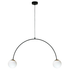 NOWOŚĆ 1222 BOW LAMPA WISZĄCA CZARNY ZUMA LINE