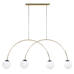 NOWOŚĆ 1219 BOW LAMPA WISZĄCA ZŁOTY ZUMA LINE