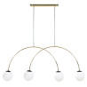 NOWOŚĆ 1219 BOW LAMPA WISZĄCA ZŁOTY ZUMA LINE