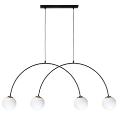 NOWOŚĆ 1220 BOW LAMPA WISZĄCA CZARNY ZUMA LINE