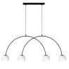 NOWOŚĆ 1220 BOW LAMPA WISZĄCA CZARNY ZUMA LINE