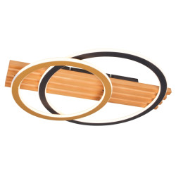 NOWOŚĆ C230617002B SERANA LAMPA SUFITOWA ZŁOTA+CZARNA+DREWNO/ GOLD+BLACK+WOOD ZUMA LINE