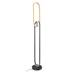 NOWOŚĆ F241145502 RAVON LAMPA PODŁOGOWA ZŁOTA+CZARNA/GOLD+BLACK ZUMA LINE