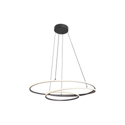 NOWOŚĆ P240842601 ZEPHYRA LAMPA WISZĄCA CZARNA/BLACK ZUMA LINE