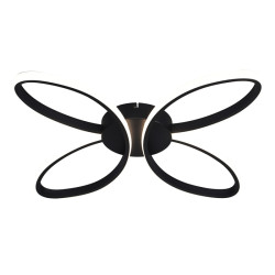 NOWOŚĆ C241060002 ROSENTRA LAMPA SUFITOWA CZARNA/BLACK ZUMA LINE